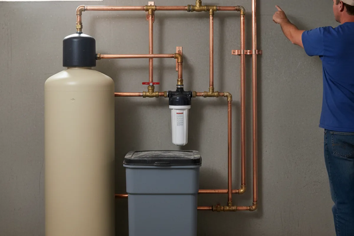 Whole-house water treatment system installed in Branchville